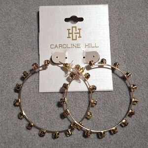 Caroline Hill Gold Hoop Earrings